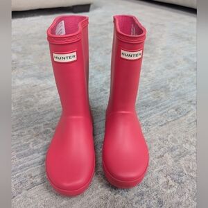 Hunter Kids Pink Rain Boots